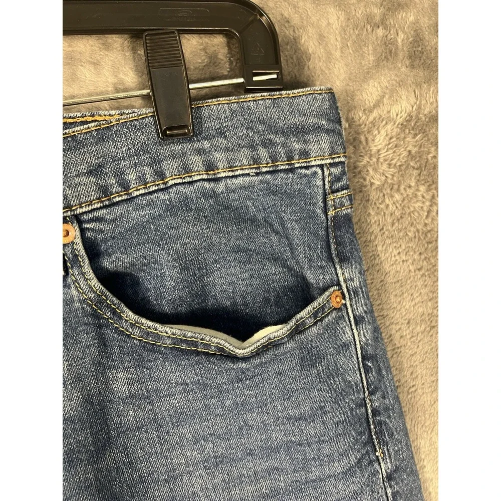 Levis 511 Slim Fit Mens Jeans 34x32 Medium Wash Blue Denim Stretch Pants